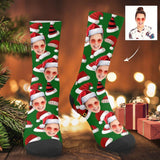 Custom Face Christmas Hat Socks