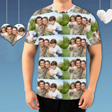 Custom Photo Family Men's T-shirt