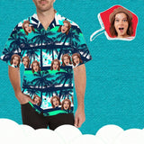 Custom Face Tree Men's Hawaiian Shirt