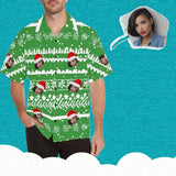 Custom Face Christmas Men's Hawaiian Shirt