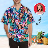 Custom Face Flower Men's Hawaiian Shirt