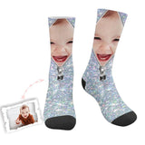 Custom Face Zipper Shining Socks