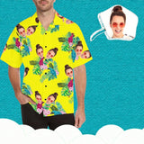 Custom Face Bird Men's Hawaiian Shirt