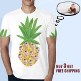 Custom Face Pineapple Men's T-shirt